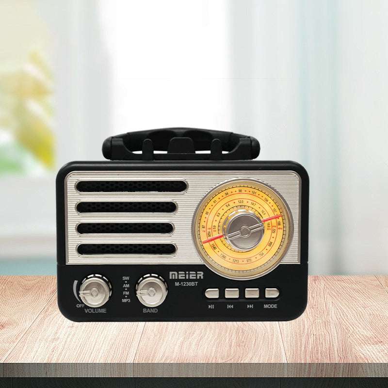Retro style shortwave radio with Bluetooth - Retro pocket-sized FM/AM/SW radio