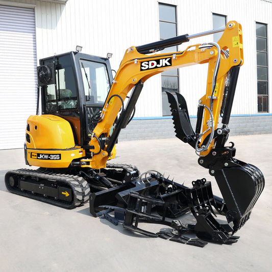 Best price excavators - mini 6.5 tons, 7.5 tons, 9 tons with attachments. Inspection and factory inspection services.