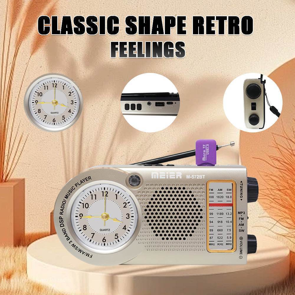 消费级电子产品便携式三频调幅调频收音机、TF 卡和 MP3 播放器、可充电扬声器、蓝牙、石英钟 - 速航船务