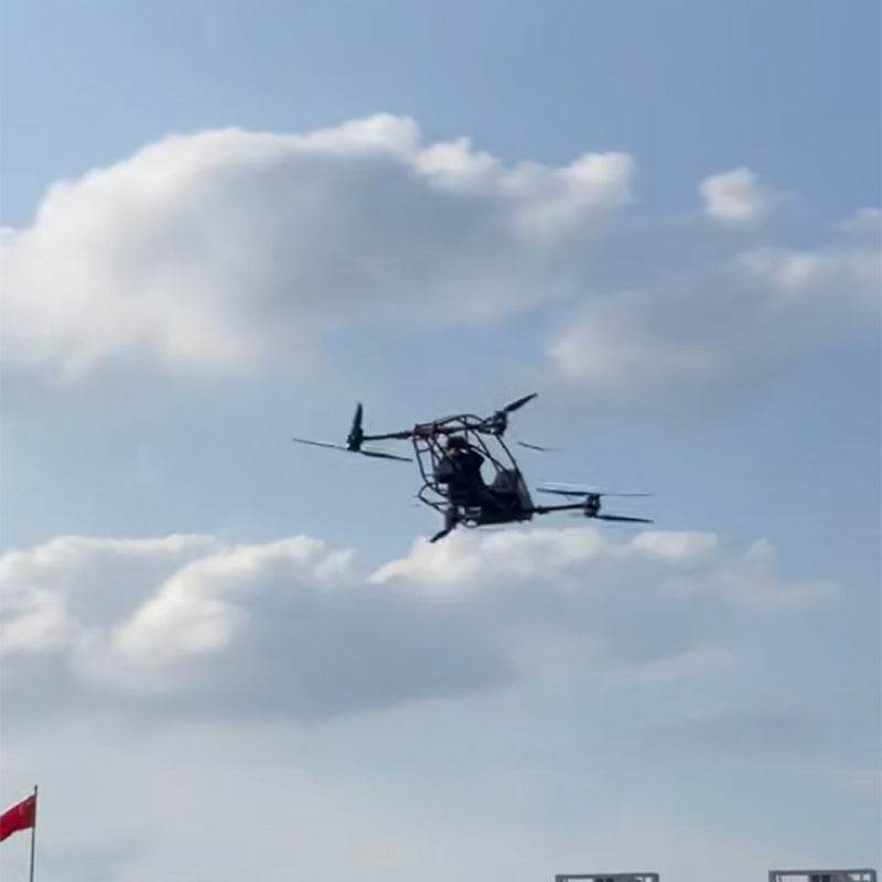 载人无人机电动垂直起降飞机采用航空铝,碳纤维材质 - 速航船务