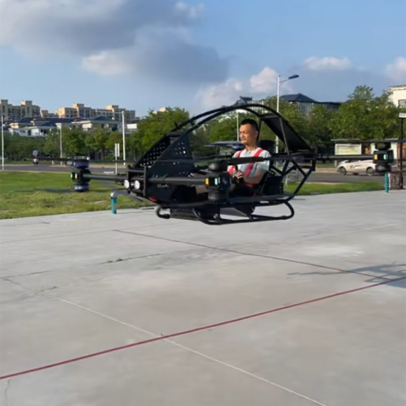 中国乘云一号载货载人飞行器无人机,高载重高速度