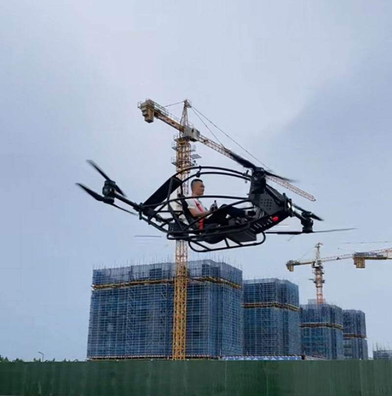 eVTOL载人无人机载人飞行器航空铝碳纤维材质 - 速航船务