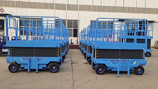 Battery-powered 220V mobile electric self-propelled hydraulic scissor-type lifting platform table, with competitive price. Inspection and factory inspection services.