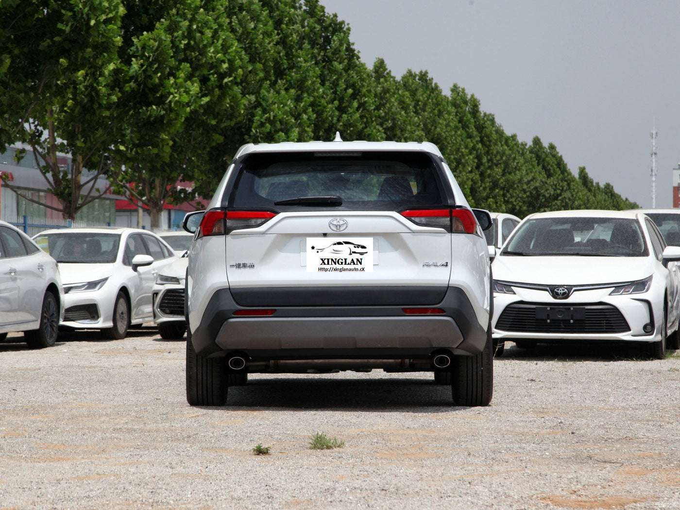 For the Toyota Rav 4 SUV in Japan for adults, featuring left-side power fabric seats and rear camera