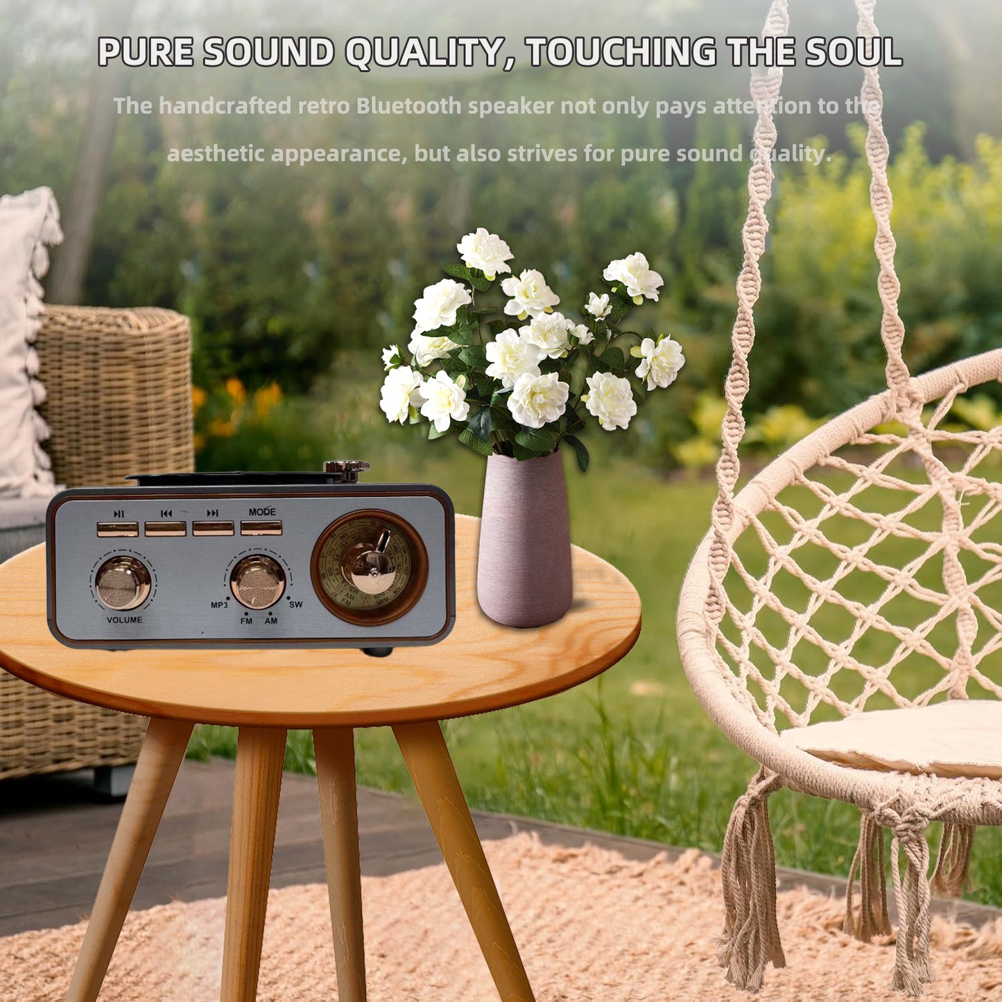 OEM ODM收音机便携式调幅调频复古蓝牙收音机,用于礼品、旅行