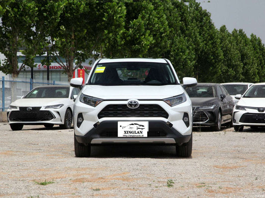 For the Toyota Rav 4 SUV in Japan for adults, featuring left-side power fabric seats and rear camera