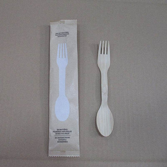 豪华可生物降解一次性餐具套装两用竹叉竹材环保餐具验货验厂检验服务 - 速航船务