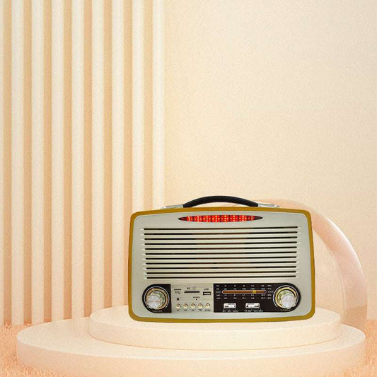Bluetooth Speaker Portable 3-Band Am FM Sw Radio, TF Card and MP3 Player, Rechargeable Speakers Bluetooth