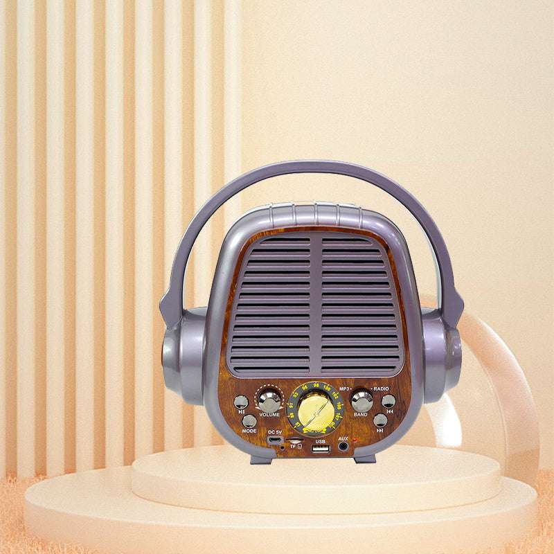 Factory offers customizable portable household radio with retro Bluetooth speaker, USB/TF card multi-function radio.