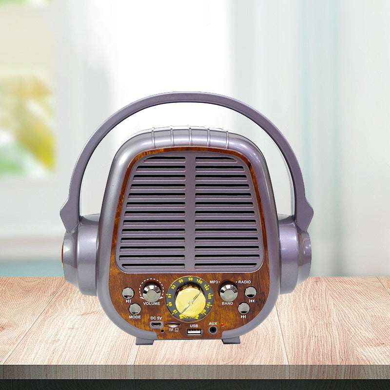 Factory offers customizable portable household radio with retro Bluetooth speaker, USB/TF card multi-function radio.
