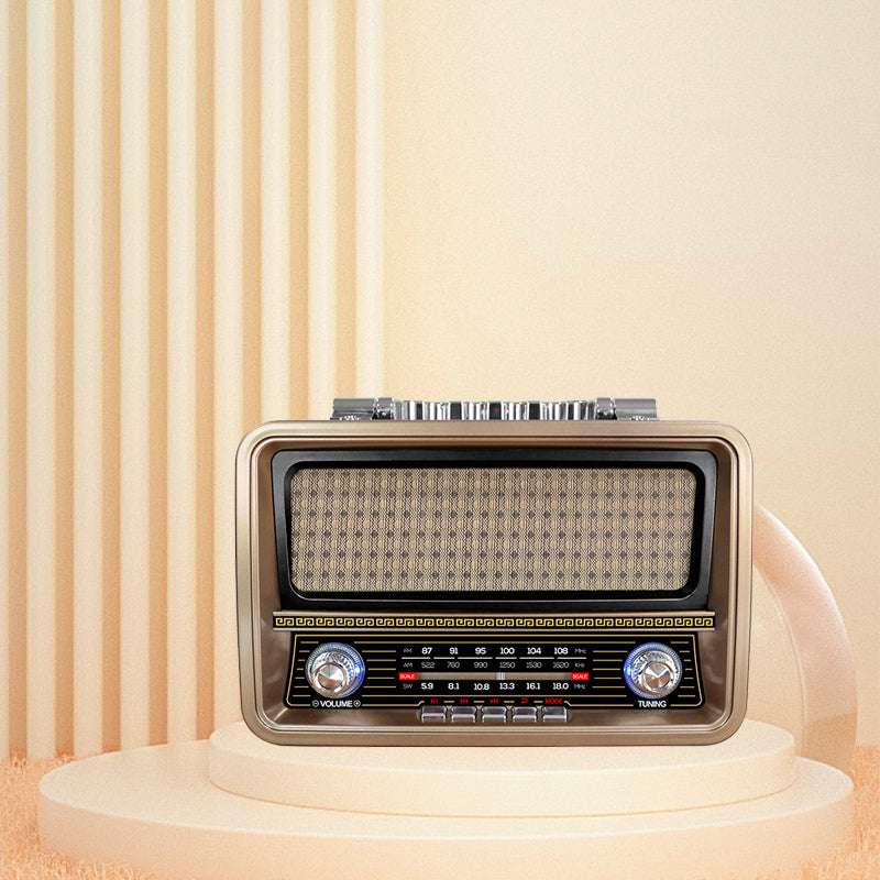 MD-1921BT Portable Am/FM Radio with Bluetooth & Charging Functions, Supports TF Card, Aux, USB and MP3 Player