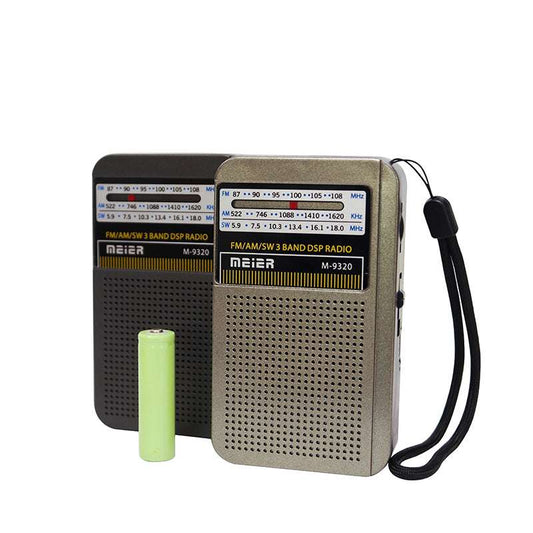 M-U9320BT Portable 3-Band Am FM Sw Radio, High Volume, Wireless Connectivity, TF Card and MP3 Player