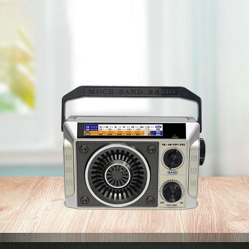 Large-capacity battery, TF card and MP3 player, rechargeable speaker, retro-style furniture decoration, supports Bluetooth connection
