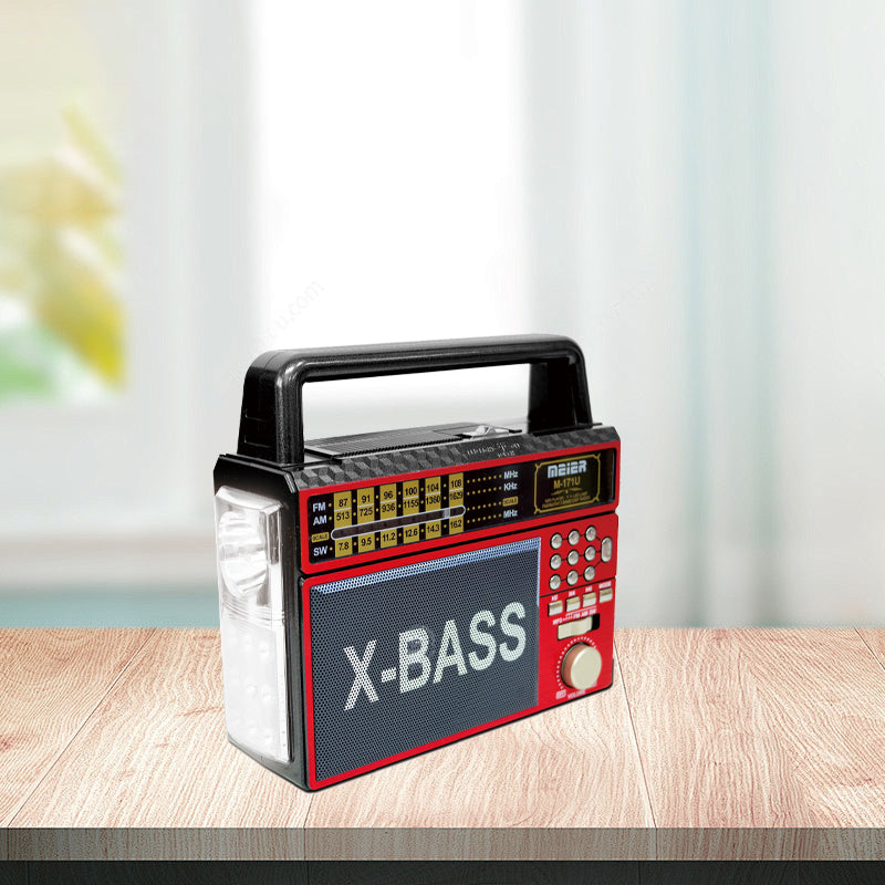 Retro multi-functional FM/AM/SW Bluetooth digital radio, with TF/USB stereo high-sensitivity built-in speaker radio