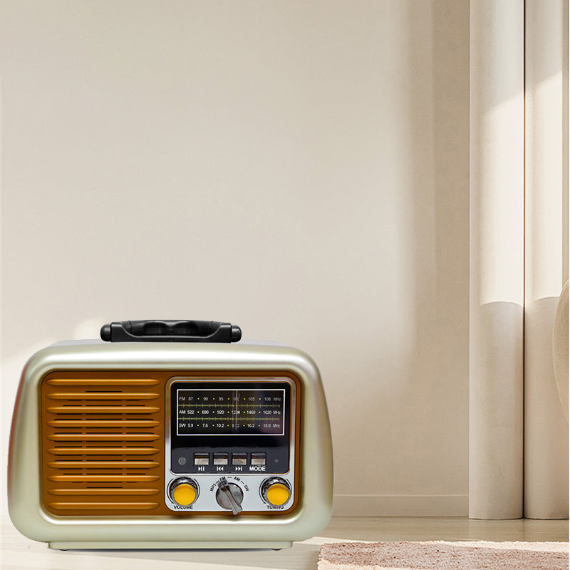Classic Large Portable Retro Home AM/FM/Software Multi-Band Digital Portable Radio