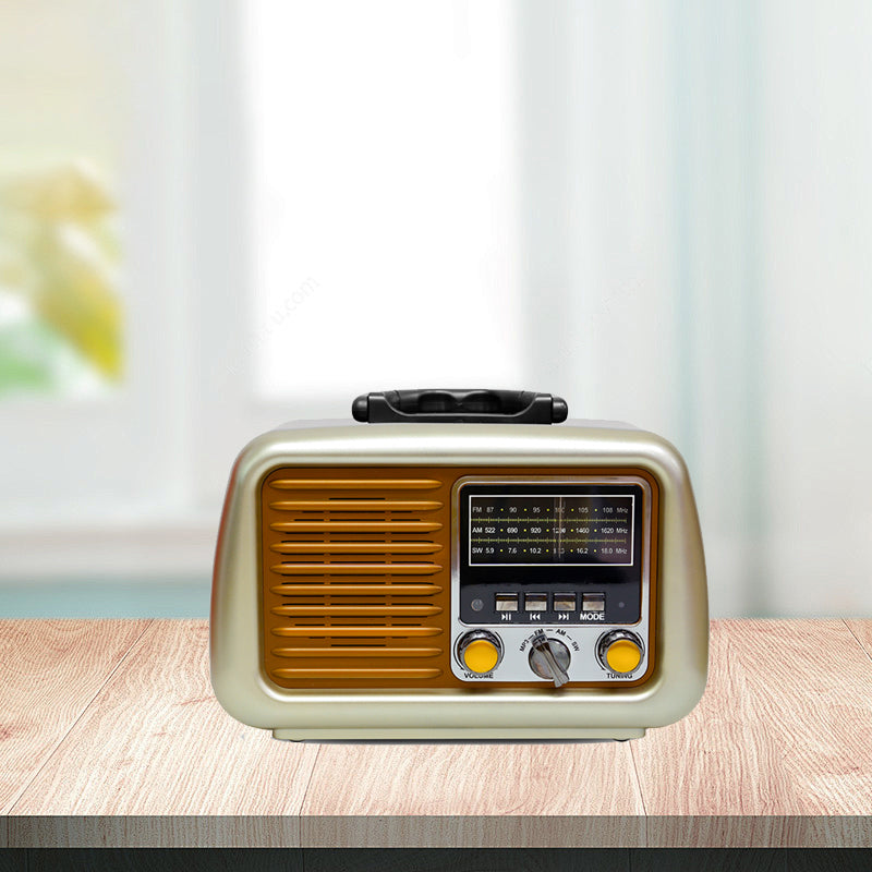 Classic Large Portable Retro Home AM/FM/Software Multi-Band Digital Portable Radio
