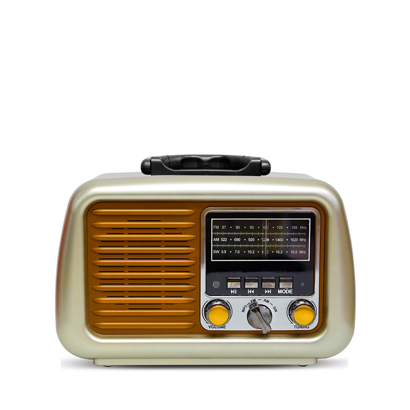 Classic Large Portable Retro Home AM/FM/Software Multi-Band Digital Portable Radio