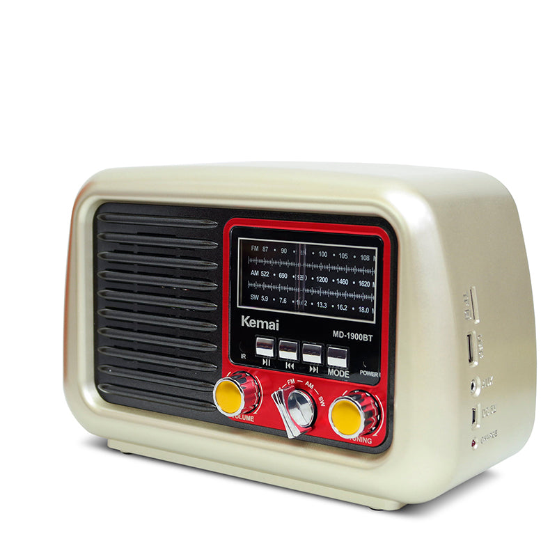 Classic Large Portable Retro Home AM/FM/Software Multi-Band Digital Portable Radio
