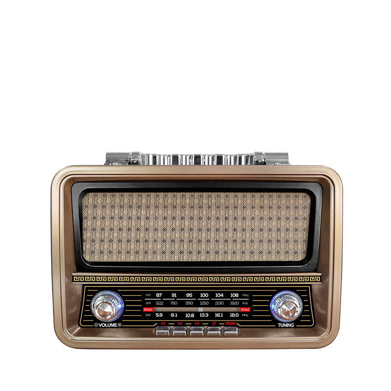 Classic Large Portable Retro Home AM/FM/Software Multi-Band Digital Portable Radio