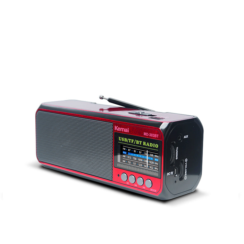 Classic Large Portable Retro Home AM/FM/Software Multi-Band Digital Portable Radio