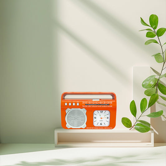 Classic Large Portable Retro Home AM/FM/Software Multi-Band Digital Portable Radio