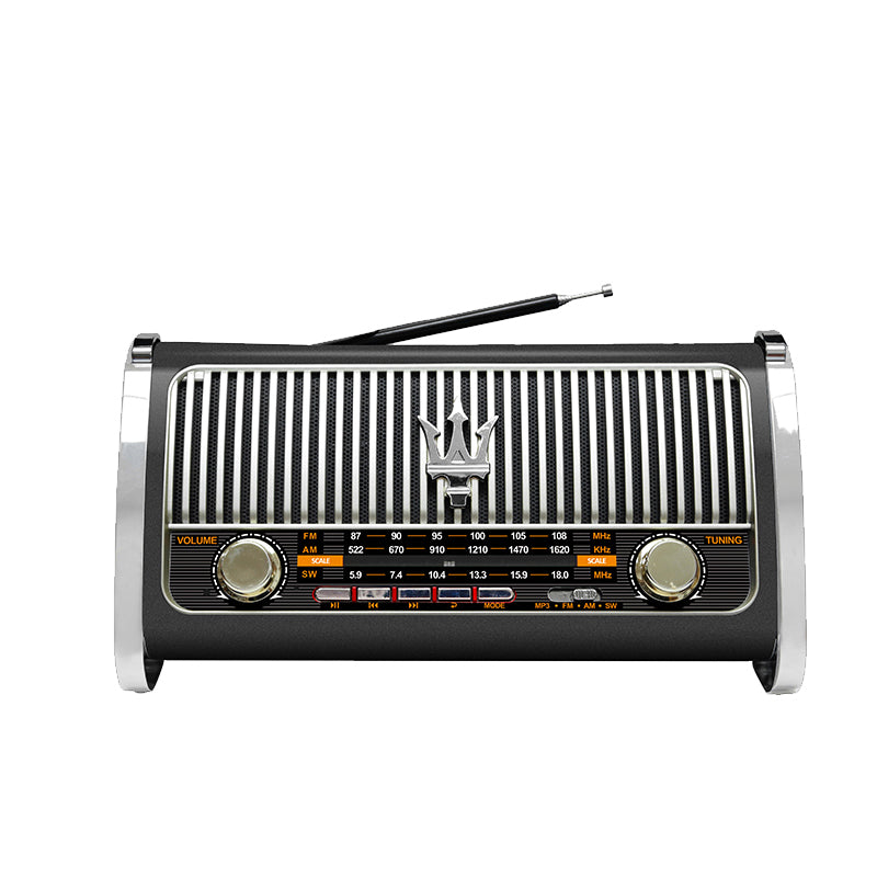 Classic Large Portable Retro Home AM/FM/Software Multi-Band Digital Portable Radio