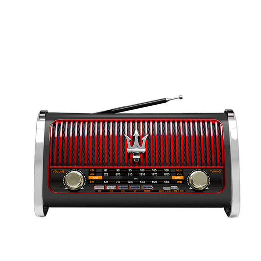 Classic Large Portable Retro Home AM/FM/Software Multi-Band Digital Portable Radio