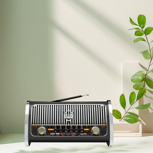 Classic Large Portable Retro Home AM/FM/Software Multi-Band Digital Portable Radio