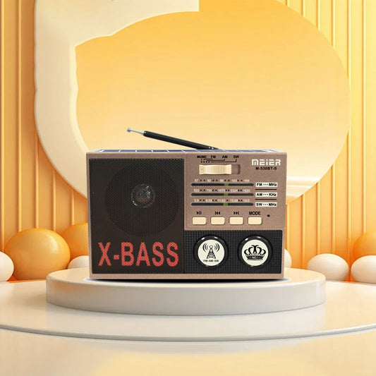 Classic Large Portable Retro Home AM/FM/Software Multi-Band Digital Portable Radio