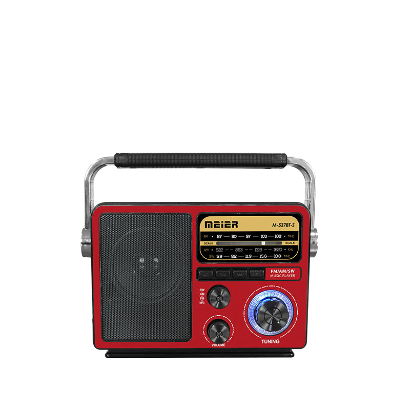 Customizable portable home radio with retro Bluetooth speaker, USB/TF card multi-functional radio