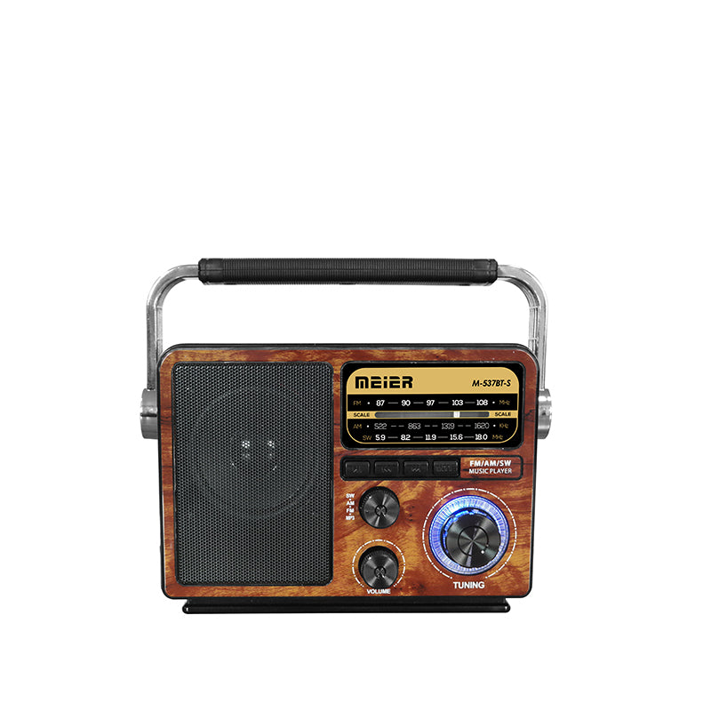 Customizable portable home radio with retro Bluetooth speaker, USB/TF card multi-functional radio