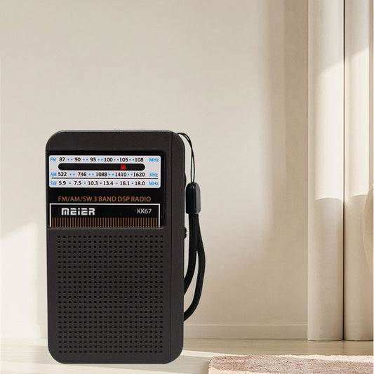 Classic Large Portable Retro Home AM/FM/Software Multi-Band Digital Portable Radio