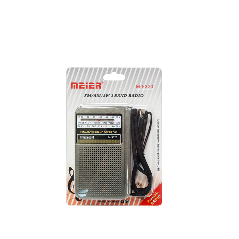 Classic Large Portable Retro Home AM/FM/Software Multi-Band Digital Portable Radio