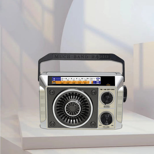 Classic Large Portable Retro Home AM/FM/Software Multi-Band Digital Portable Radio
