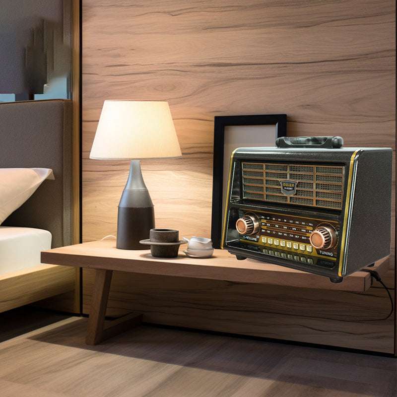 M-2029bt Portable 3-Band Am FM Sw Radio, High Volume, Wireless Connectivity, TF Card and MP3 Player, Rechargeable Speakers