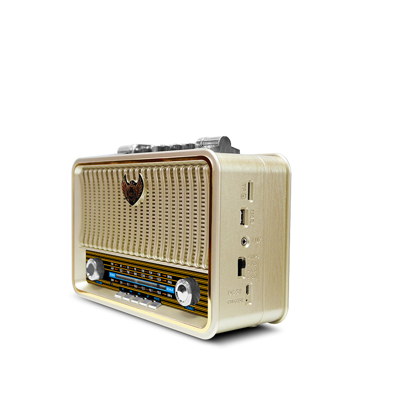 Classic Large Portable Retro Home AM/FM/Software Multi-Band Digital Portable Radio