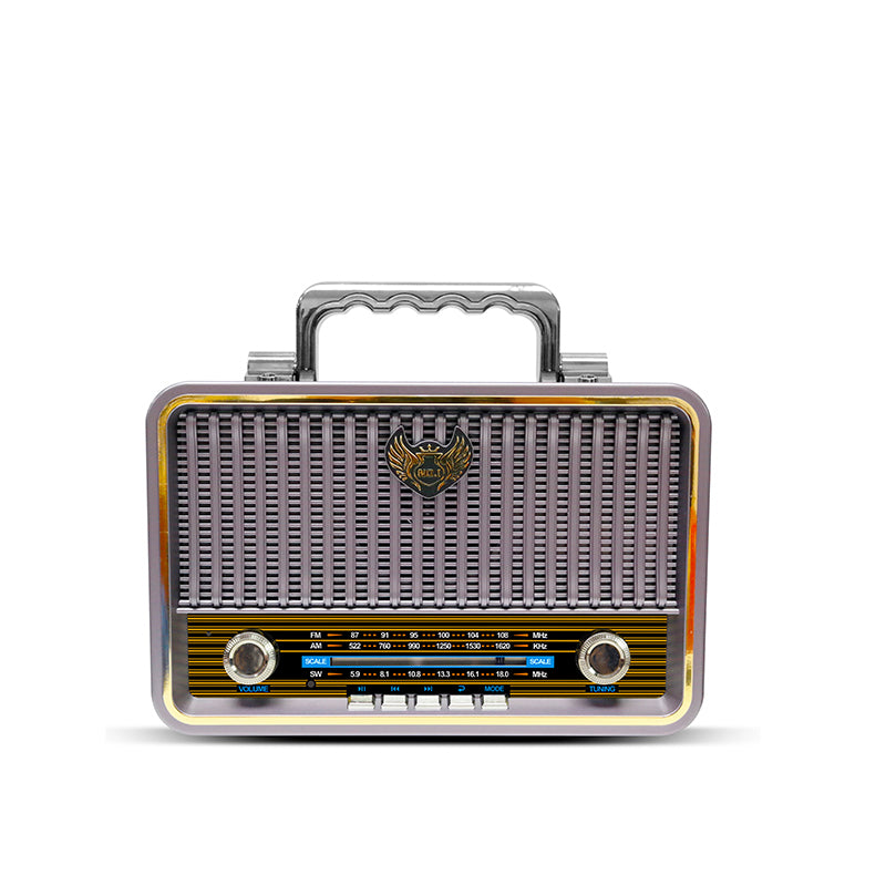 Classic Large Portable Retro Home AM/FM/Software Multi-Band Digital Portable Radio