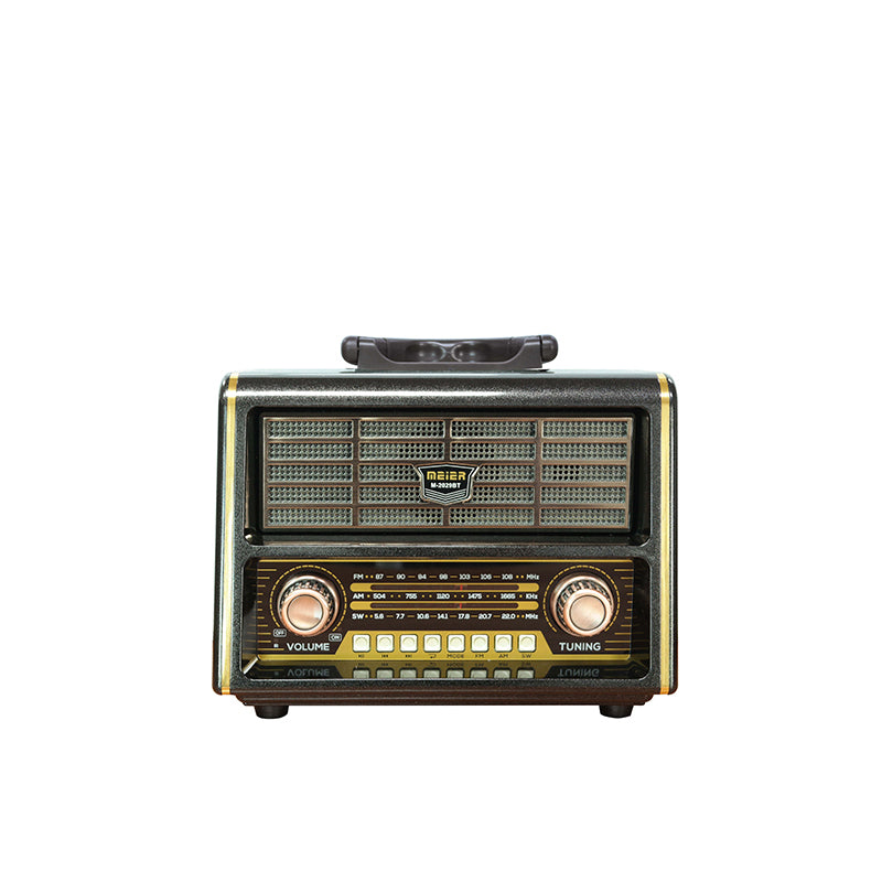 Classic Large Portable Retro Home AM/FM/Software Multi-Band Digital Portable Radio