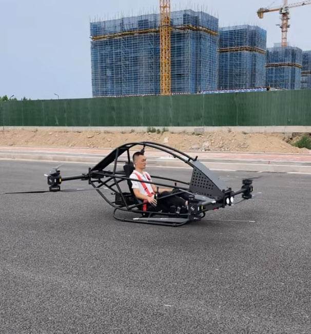载人无人机乘云一号eVTOL载货无人机由航空铝，碳纤维材质构成 - 速航船务