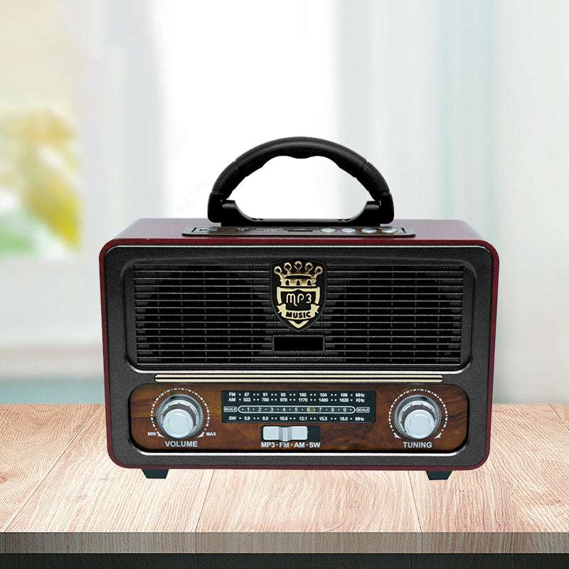 便携式多功能复古收音机FM/AM/SW 3波段内置扬声器收音机