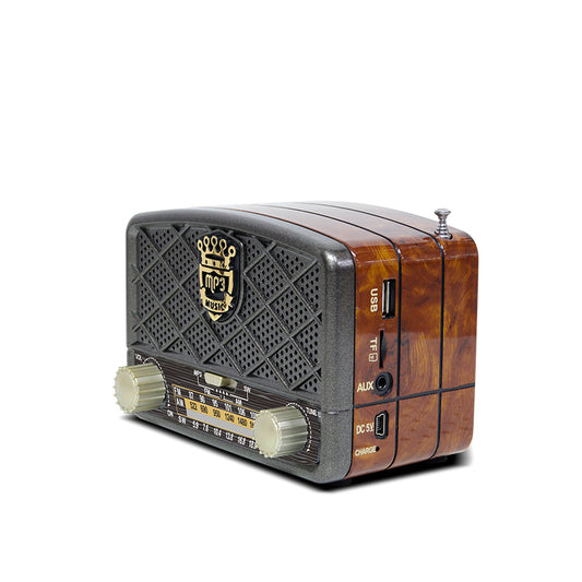 ODM portable retro-design FM/AM/SW all-band Bluetooth radio player