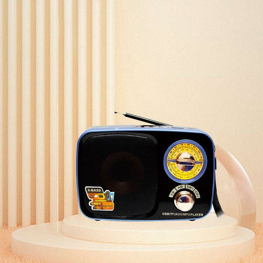 Rechargeable retro radio speaker, full-band multi-functional FM/AM/SW portable radio