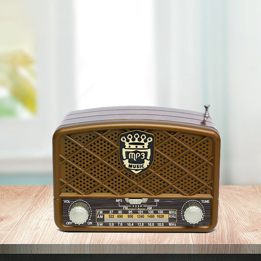 Reversible all-band radio with rechargeable function and multi-functional radio speaker