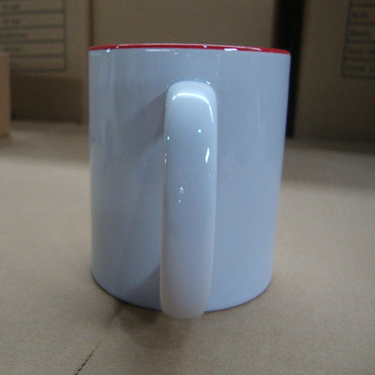 11盎司礼品陶瓷咖啡杯内色11盎司带手柄陶瓷杯验货验厂检验服务