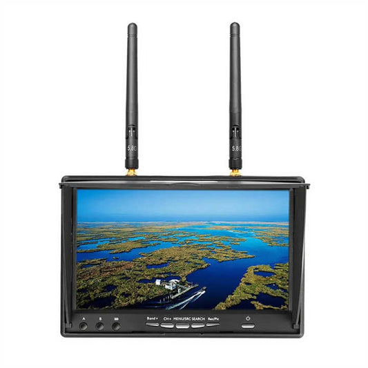 FPV显示器液晶屏800x480 20Hz-20Khz立体声双接收器，用于载人载货无人机飞行器