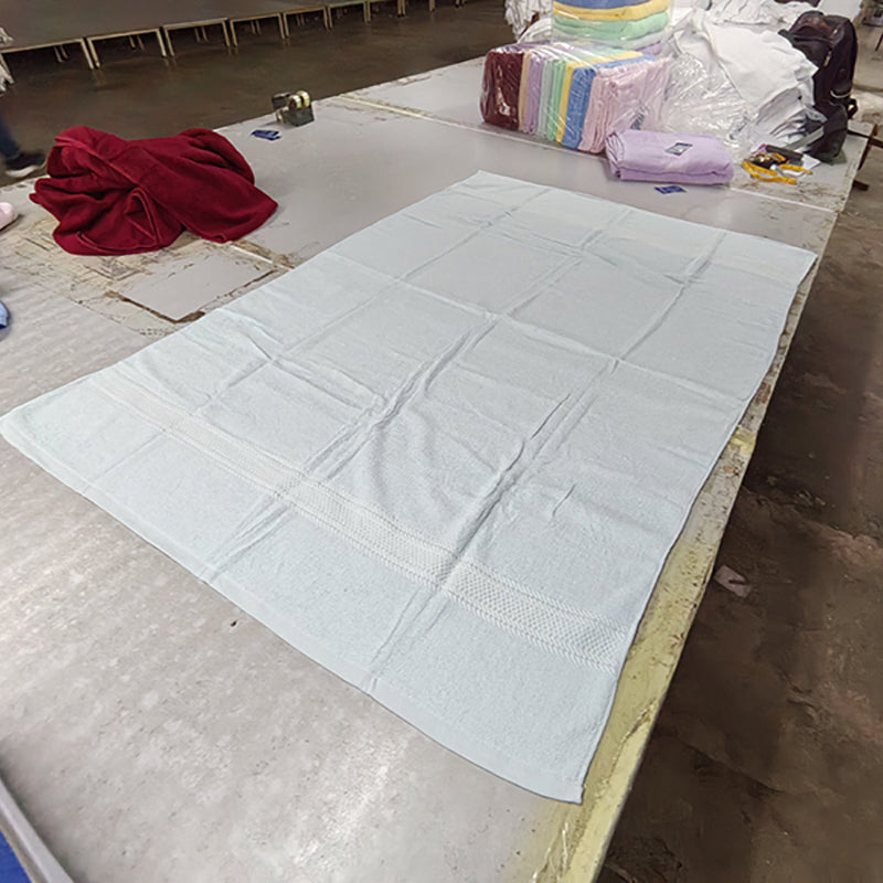 彩色毛巾38 * 76厘米精梳棉酒店浴巾验货验厂检验服务