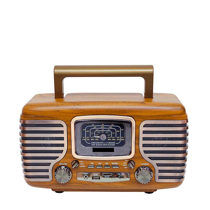 新款收音机复古迷你便携式收音机无线扬声器蓝牙收音机