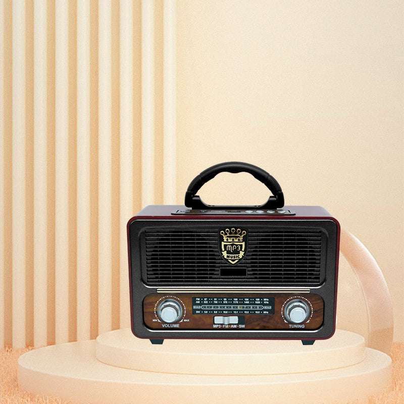 便携式多功能复古收音机FM/AM/SW 3波段内置扬声器收音机