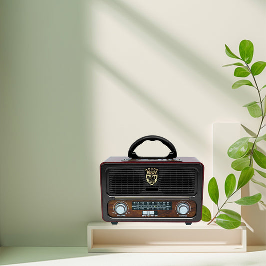 便携式多功能复古收音机FM/AM/SW 3波段内置扬声器收音机
