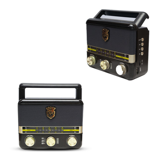 Retro style all-band radio with Bluetooth, retro FM/AM/SW radio speaker